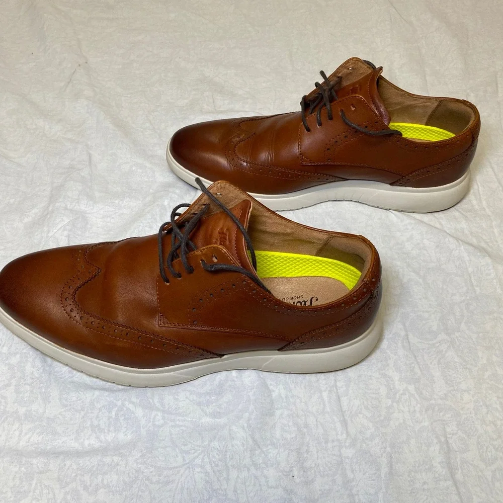 Florsheim Comfortech Men's Wingtip Oxford Shoes Brown Leather Size 9M 11768